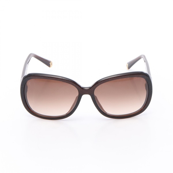 LOUIS VUITTON sunglasses eyewear Z0459E Plastic Brown Used Women LV