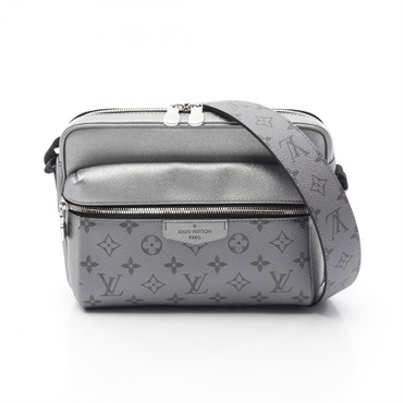 LOUIS VUITTON Outdoor Messenger PM Shoulder Bag M30830 Taigalama leather Used LV