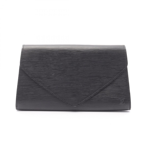 LOUIS VUITTON Art deco Business Clutch bag M52632 Epi leather Black Used Women
