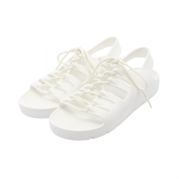 BOTTEGA VENETA JELLY FLAT Sandals 667220 Rubber White Size 39 Used Women