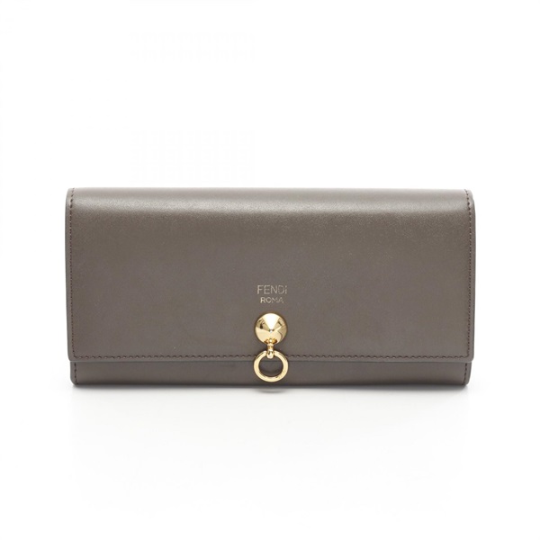 FENDI BY THE WAY Bifold purse 8M0251 leather Brown Gray Used Women