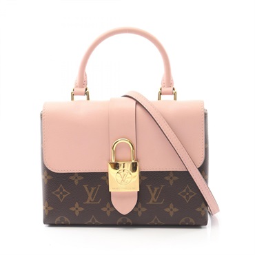 LOUIS VUITTON Locky BB Handbag M44080 Monogram canvas leather Brown Rose poodle
