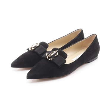 JIMMY CHOO GALA JC Pumps Suede Black Size 38 Used Women