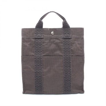 HERMES Herline Ad MM Rucksack Backpack Handbag canvas Gray SHW Used unisex