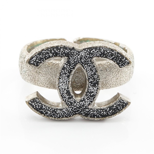 CHANEL COCO Mark Ring Stainless Steel US Size 6 Used