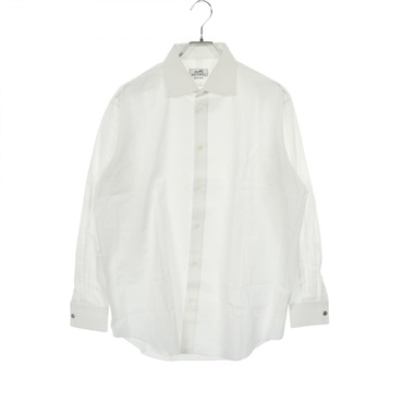 HERMES Sellier button Shirts Tops cotton White Used mens size 42