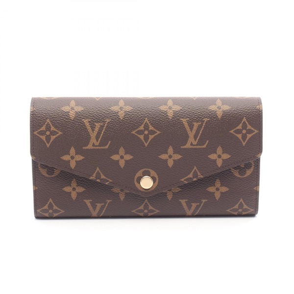 LOUIS VUITTON Portefeiulle Sarah wallet M62234 Monogram canvas Brown Pink Used