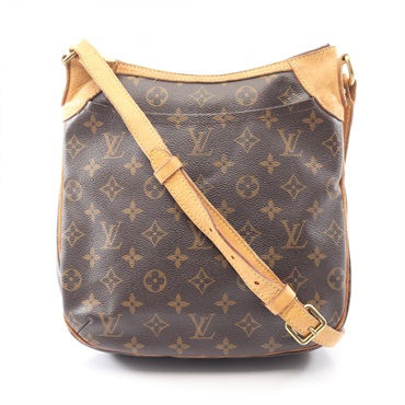 LOUIS VUITTON Odeon PM Shoulder Bag M56390 Monogram canvas leather Brown Used LV
