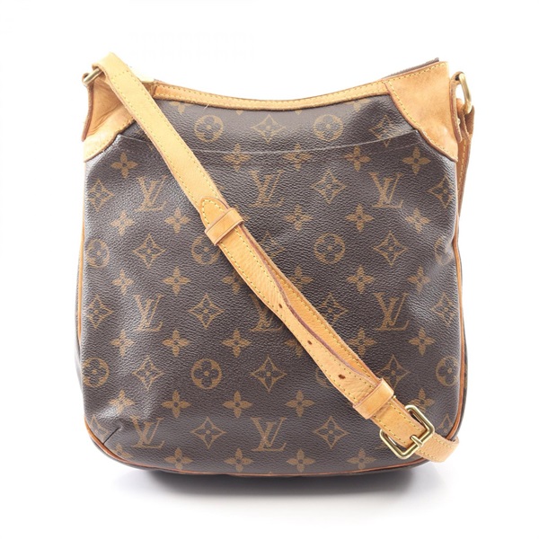 LOUIS VUITTON Odeon PM Shoulder Bag M56390 Monogram canvas leather Brown Used LV
