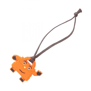 HERMES Kelly Doll Novelty charm rubber Orange Used Women