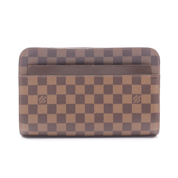 LOUIS VUITTON Saint Louis Business clutch bag N51993 Damier Brown Ebene Used LV