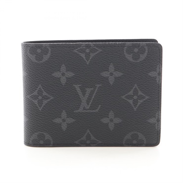 LOUIS VUITTON Portefeuille Multiple wallet M61695 Monogram eclipse Black LV used