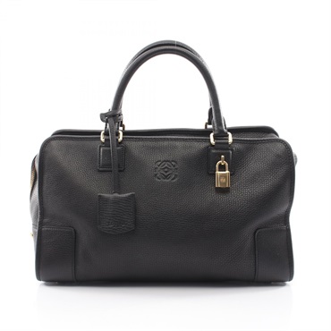 LOEWE Amazona 36 Handbag leather Black Used Women