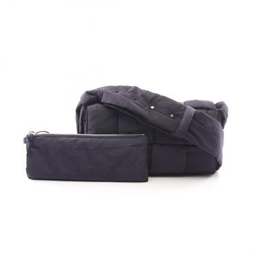BOTTEGA VENETA PADDED TECH CASSETTE Crossbody Shoulder Bag 628951 Nylon Navy