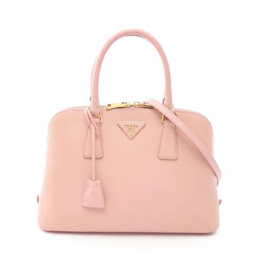 PRADA SAFFIANO LUX Shoulder Crossbody Handbag 1BA837 Saffiano leather Pink Used