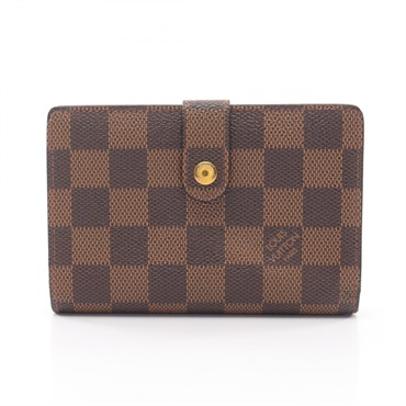 LOUIS VUITTON Porte-monnaie Biennois Bi-fold wallet M61663 Damier Ebene Used LV