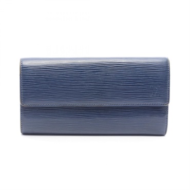 LOUIS VUITTON Portefeuille Sala Bifold purse M60320 Epi leather Indigo blue Used