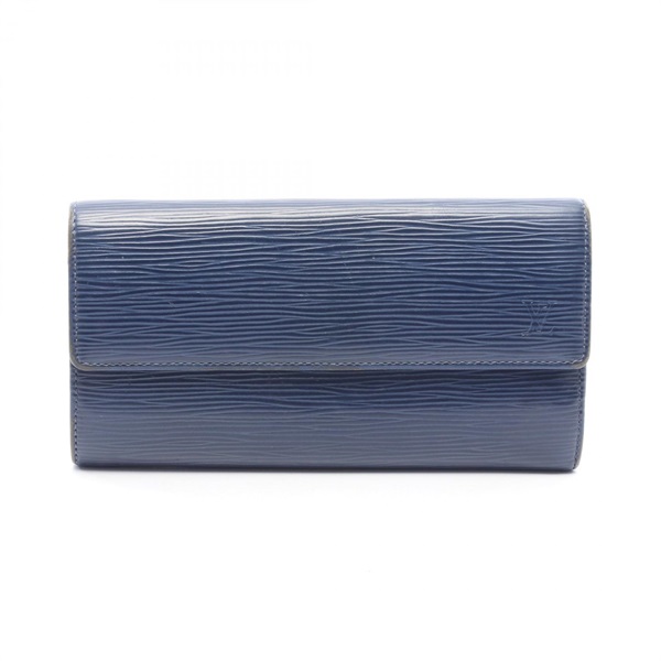 LOUIS VUITTON Portefeuille Sala Bifold purse M60320 Epi leather Indigo blue Used