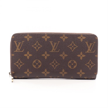 LOUIS VUITTON Zippy Long wallet M60017 Monogram canvas Brown Used unisex LV