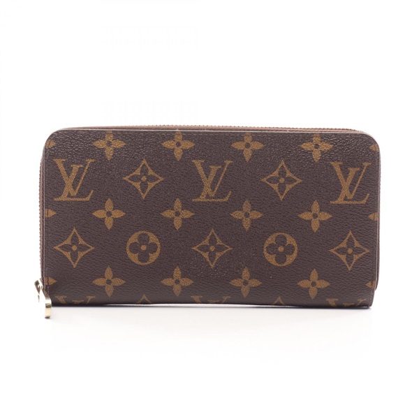 LOUIS VUITTON Zippy Long wallet M60017 Monogram canvas Brown Used unisex LV
