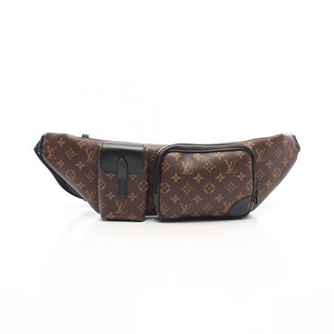 LOUIS VUITTON Christopher Bum Waist bag M45337 Monogram macassar canvas used LV