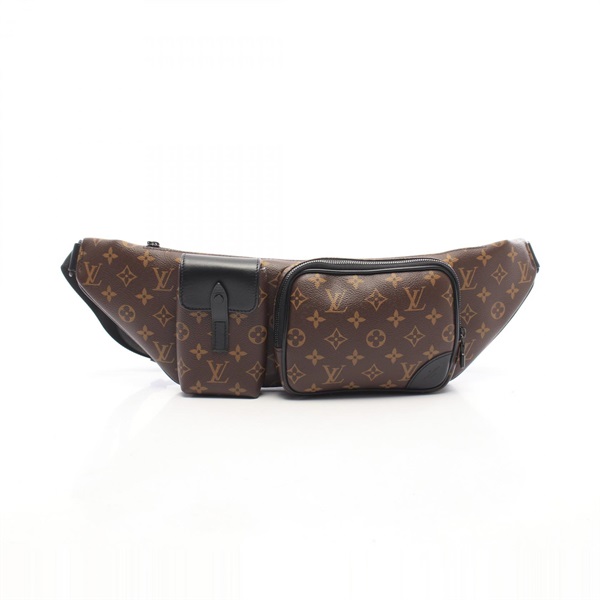 LOUIS VUITTON Christopher Bum Waist bag M45337 Monogram macassar canvas used LV