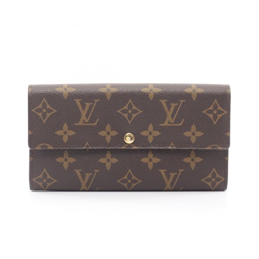 LOUIS VUITTON Portefeuille Sarah Bifold purse M61734 Monogram leather brown LV