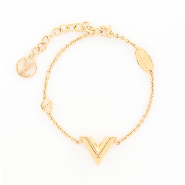 LOUIS VUITTON Essential V Bracelet M00858 Metal GHW Used Women