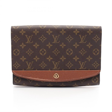 LOUIS VUITTON Bordeaux business clutch bag M51797 Monogram canvas brown Used LV