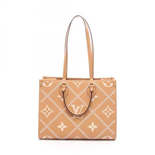 LOUIS VUITTON On the Go MM Shoulder Tote Bag M46015 Monogram empreinte Arizona