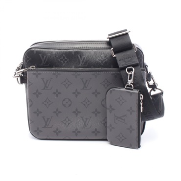 LOUIS VUITTON Trio Messenger Shoulder Crossbody Bag M69443 Monogram eclipse Used