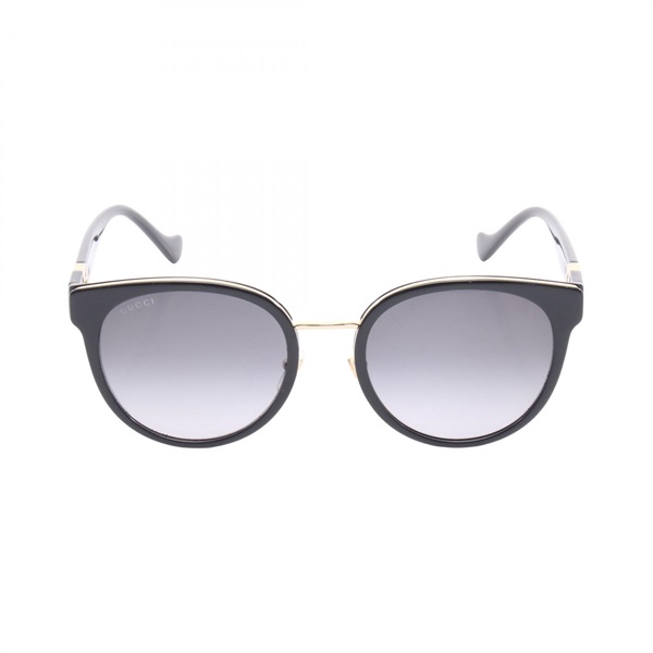 GUCCI CateyeSunglasses GG1027SK Plastic Gold Plated Black Used Women