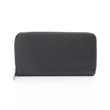 LOUIS VUITTON Zippy Wallet Around long purse M61857 leather Black Used mens
