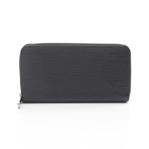 LOUIS VUITTON Zippy Wallet Around long purse M61857 leather Black Used mens