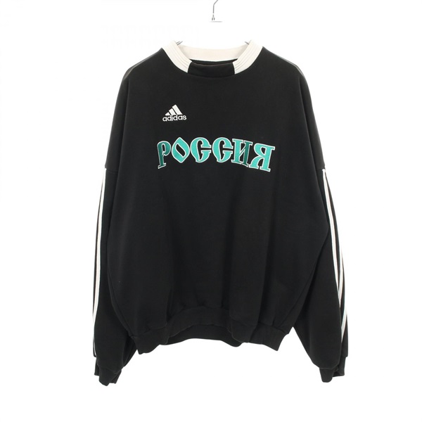 Gosha Rubchinskiy adidas sweatshirt #M cotton Black White Green Used mens