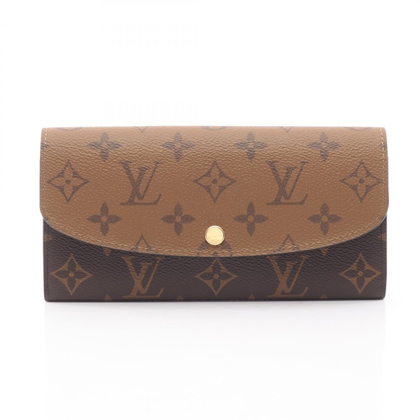 LOUIS VUITTON Portefeuille Emily Bifold purse M82157 Monogram Reverse Used LV