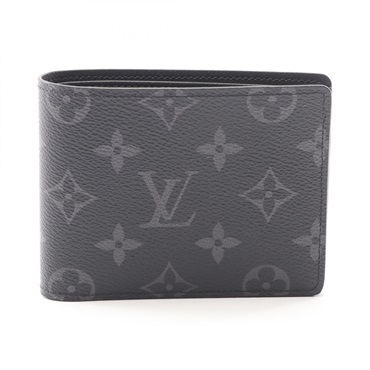 LOUIS VUITTON Portefeuille Multiple Bi-fold wallet M61695 Monogram Eclipse Used