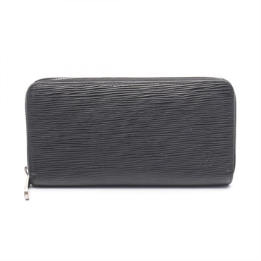 LOUIS VUITTON Zippy Long wallet M61857 Epi leather Black Used mens LV