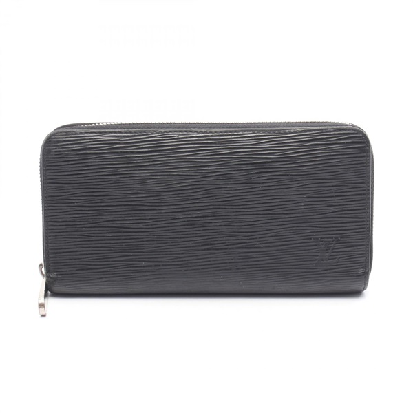 LOUIS VUITTON Zippy Long wallet M61857 Epi leather Black Used mens LV
