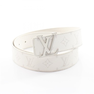 LOUIS VUITTON LV Initials 40mm Reversible Belt M0713 Taiga leather canvas SHW LV