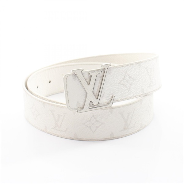 LOUIS VUITTON LV Initials 40mm Reversible Belt M0713 Taiga leather canvas SHW LV