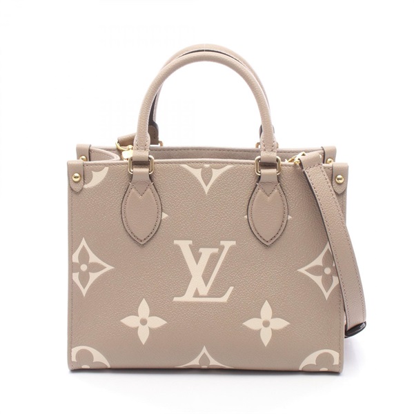 LOUIS VUITTON OnTheGo PM Bicolor Shoulder Handbag M45779 Monogram empreinte LV