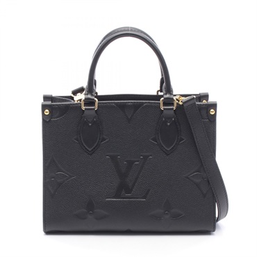 LOUIS VUITTON On the Go PM shoulder crossbody Handbag M45653 leather Noir LV