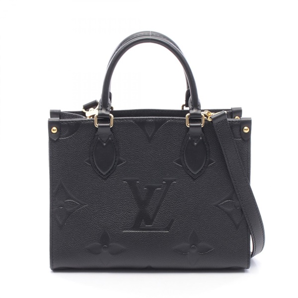 LOUIS VUITTON On the Go PM shoulder crossbody Handbag M45653 leather Noir LV