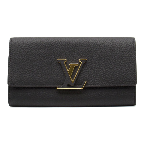 LOUIS VUITTON Portefeuille Capucine Bifold long wallet M61248 Taurillon Clemence