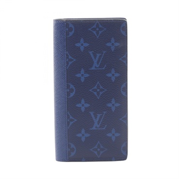 LOUIS VUITTON Portefeuille Brazza Bifold purse long wallet M30297 Taigarama blue