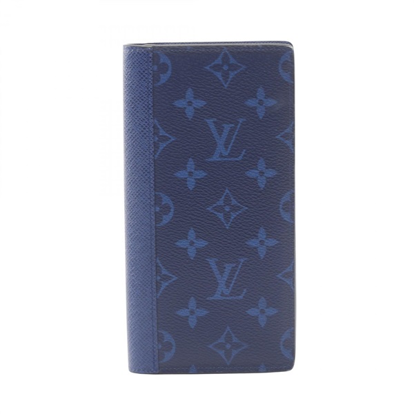 LOUIS VUITTON Portefeuille Brazza Bifold purse long wallet M30297 Taigarama blue
