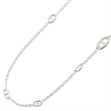 HERMES Farandole Long Necklace Silver925 Used Women
