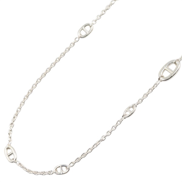 HERMES Farandole Long Necklace Silver925 Used Women