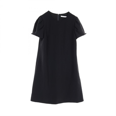 FOXEY Dress 37803-NAOFN131PR polyester Navy Used Women size 38